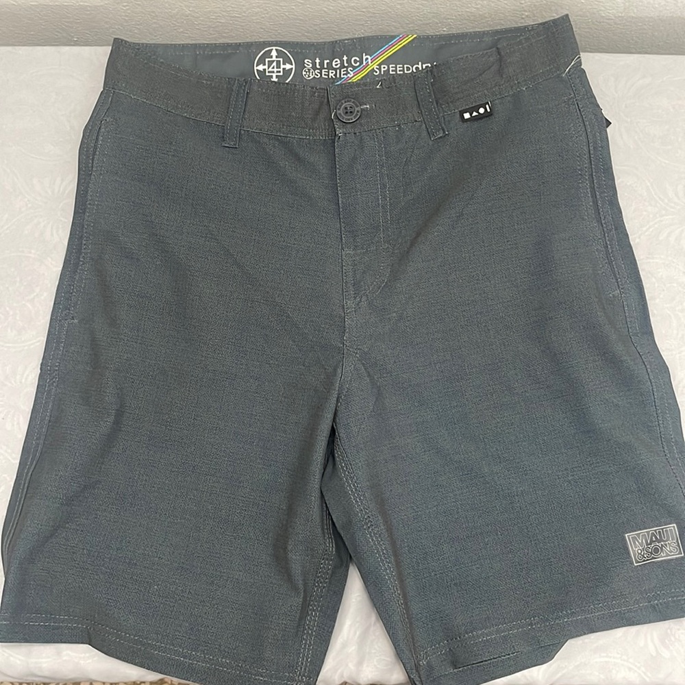 Maui & Sons Hydro Terrain Hybrid Shorts Charcoal Mens Size 30
